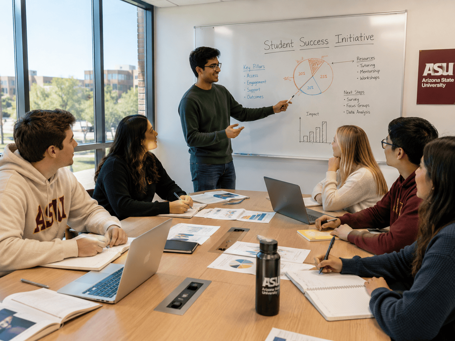 Business students in a seminar